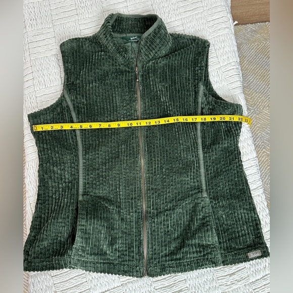 Woolrich Vintage Forest Green Klinsdale Corduroy Vest SZ XL - Picture 7 of 8